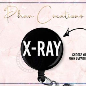 Minimal Custom Department Name Retractable Badge Reel Funny CNA Nurse ID Holder